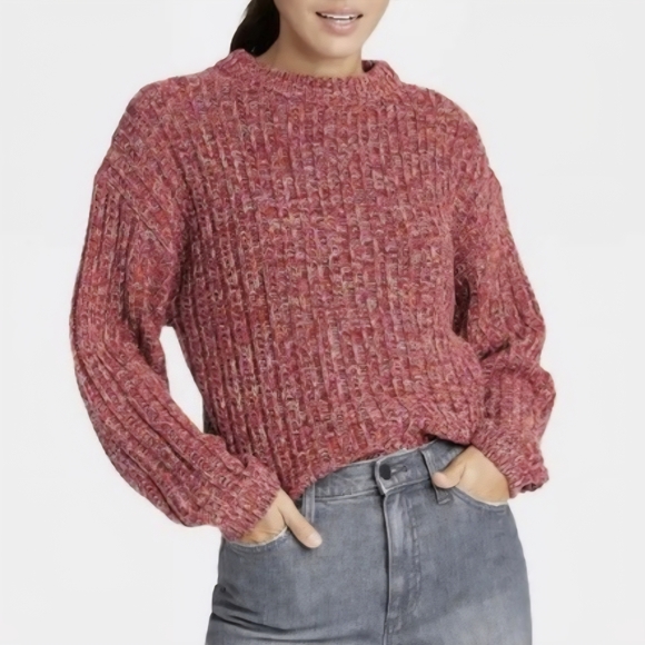 Universal Thread Sweaters - Universal Thread Marled Red Sweater